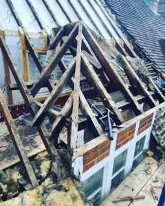 Residential roof replacement project